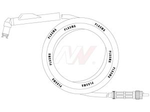 Ręczny uchwyt do cięcia plazmą CP160® kpl. 6m          (centralny wtyk)