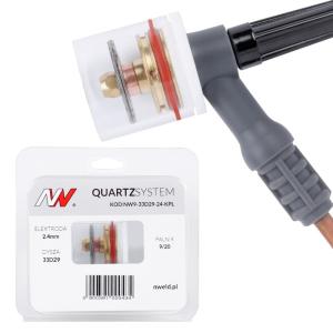 QUARTZSystem - duża soczewka dysza S, wymienne sitko  9/20 [na elektrodę 2.4mm]