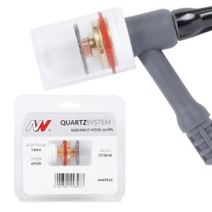 QUARTZSYSTEM - duża soczewka dysza L 17/18/26 [na elektrodę 1.6mm]