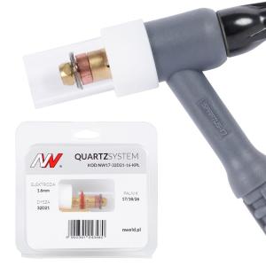 QUARTZSystem - mała soczewka dysza S, wymienne sitko 17/18/26 [na elektrodę 1.6mm]