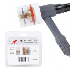 QUARTZSYSTEM - duża soczewka dysza S, wymienne sitko 17/18/26 [na elektrodę 2.4mm]